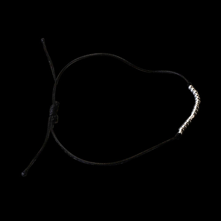 Bad Ass Morse Code 925 Sterling Silver Bracelet