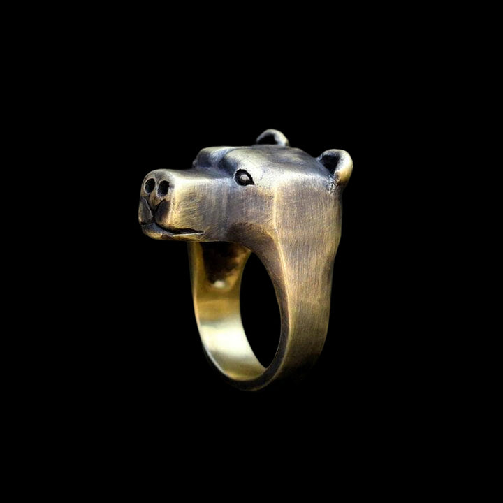 Bear 925 Sterling Silver Animal Ring