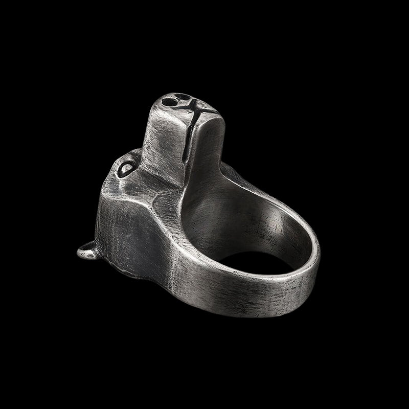 Bear 925 Sterling Silver Animal Ring