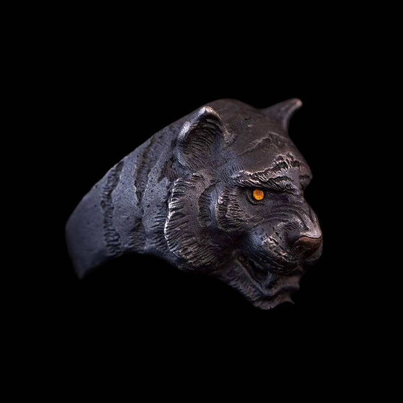 Black Tiger 925 Sterling Silver Ring