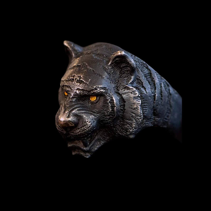 Black Tiger 925 Sterling Silver Ring