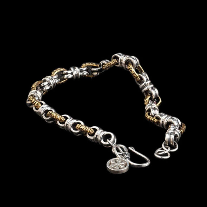 Blessed Peace Knot 925 Sterling Silver Brass Bracelet