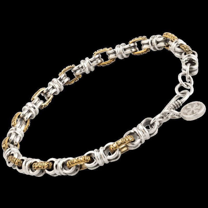 Blessed Peace Knot 925 Sterling Silver Brass Bracelet