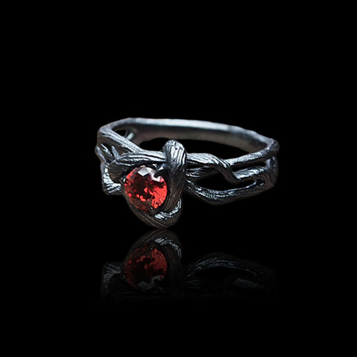 Branch CZ Stone 925 Sterling Silver Ring
