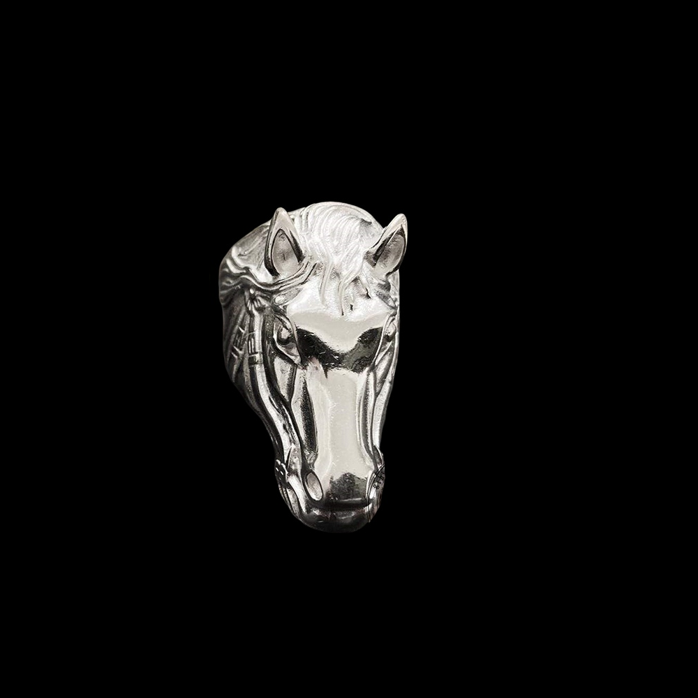 Horse Head 925 Sterling Silver Ring