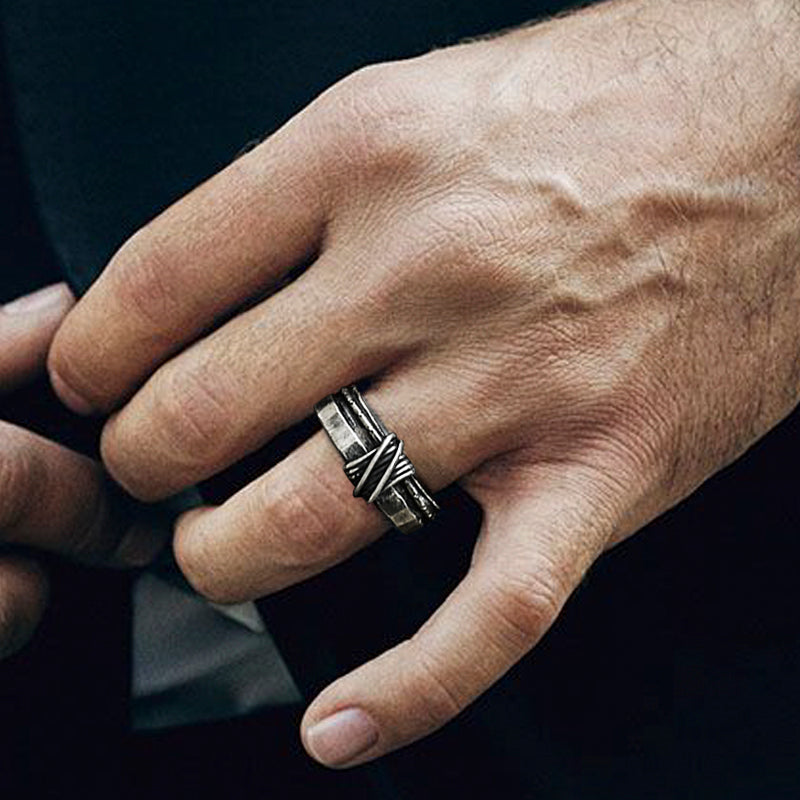 Bundle 925 Sterling Silver Minimalist Ring 02 | Royalluster.com