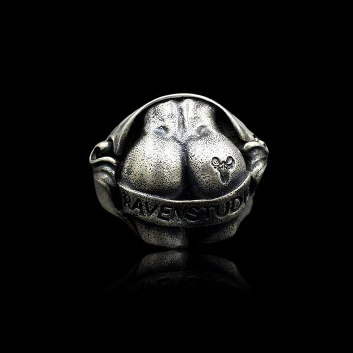 Butt Shaped 925 Sterling Silver Ring