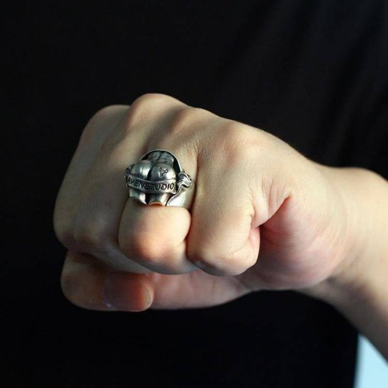 Butt Shaped 925 Sterling Silver Ring
