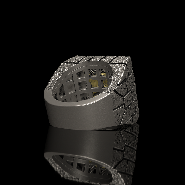Caged Devil Skull 925 Sterling Silver Ring