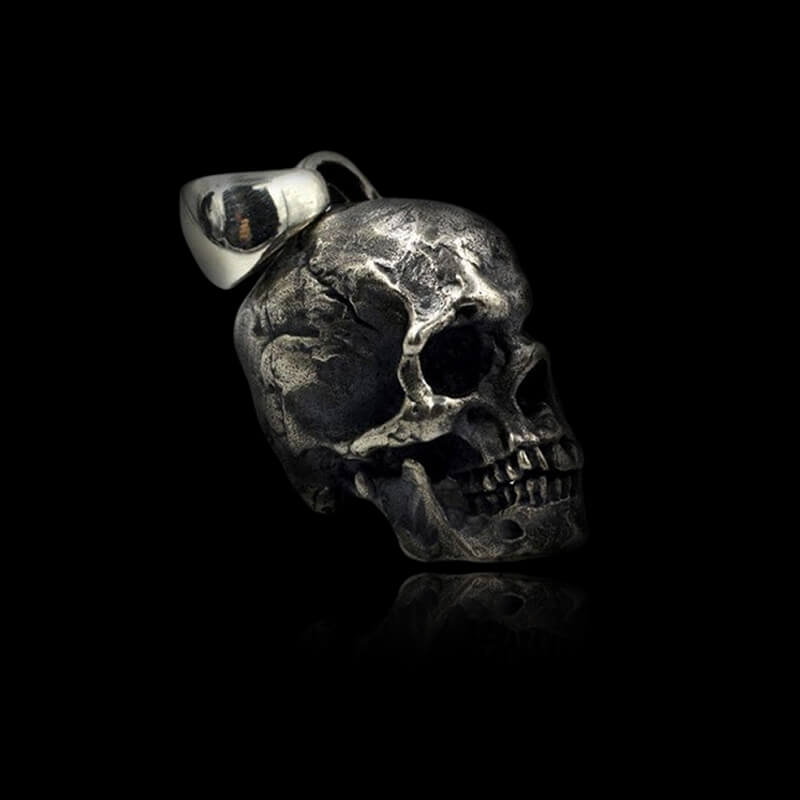 Calvarium 925 Sterling Silver Skull Pendant
