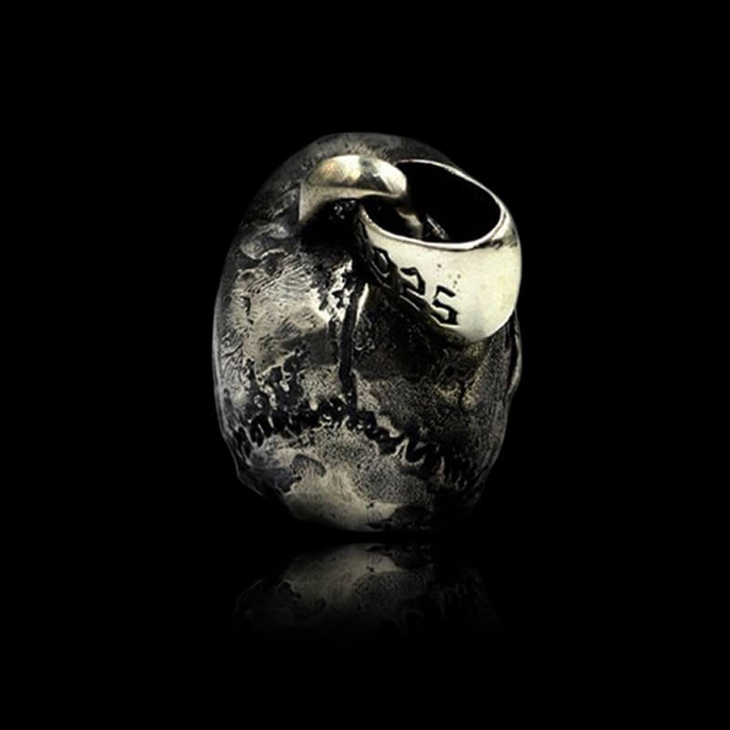 Calvarium 925 Sterling Silver Skull Pendant