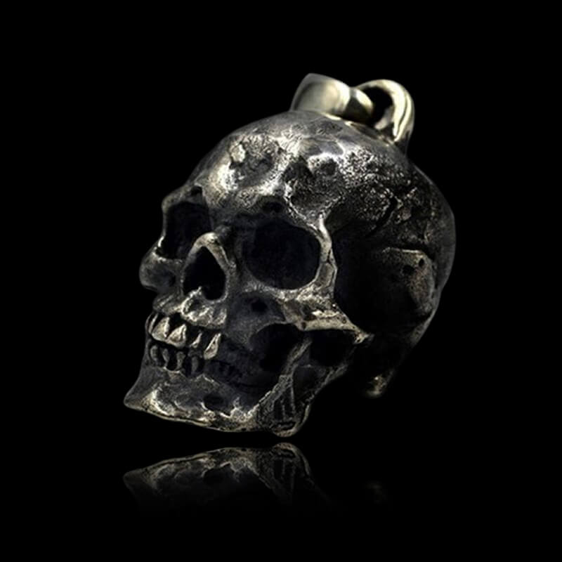 Calvarium 925 Sterling Silver Skull Pendant