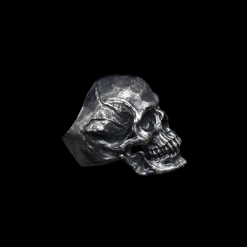 Calvarium 925 Sterling Silver Skull Ring