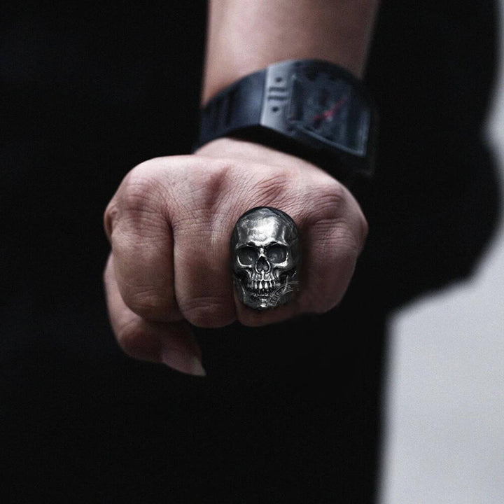 Calvarium 925 Sterling Silver Skull Ring