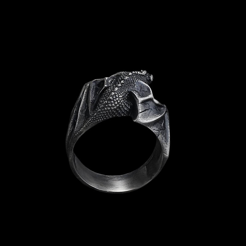 Celtic Flying Dragon 925 Sterling Silver Ring