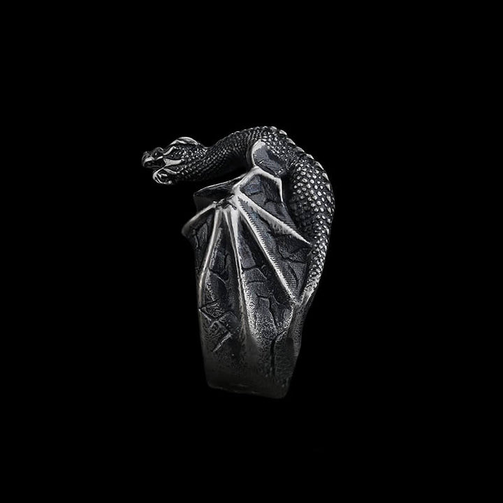Celtic Flying Dragon 925 Sterling Silver Ring