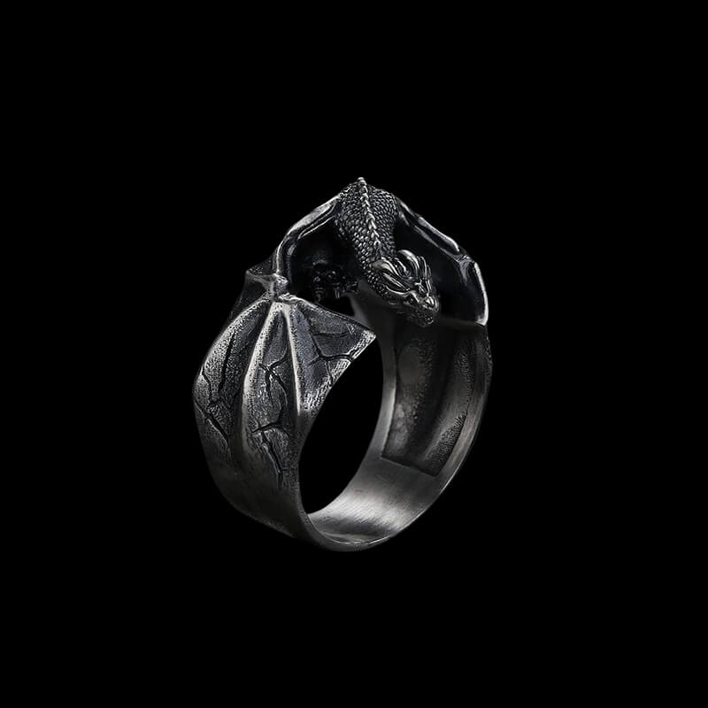 Celtic Flying Dragon 925 Sterling Silver Ring