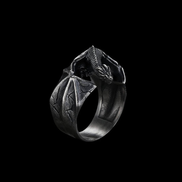 Celtic Flying Dragon 925 Sterling Silver Ring