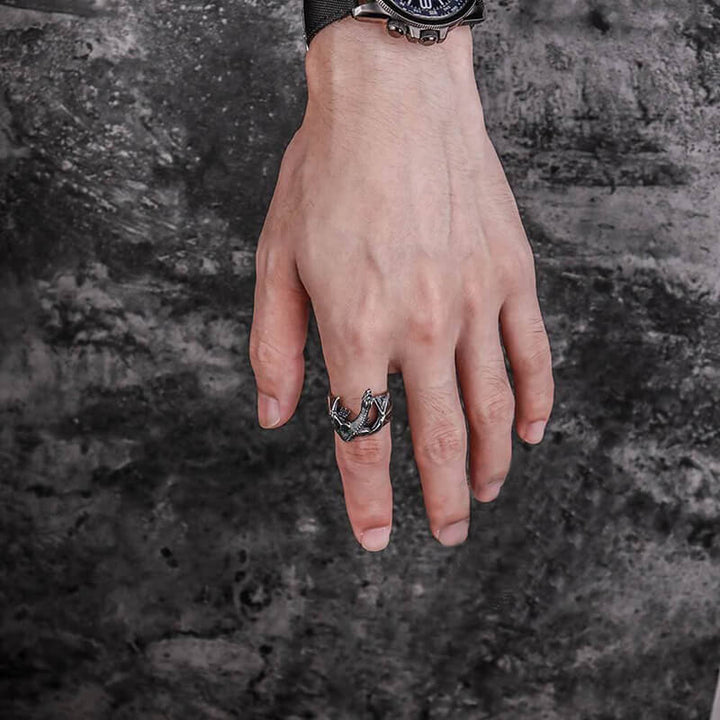 Celtic Flying Dragon 925 Sterling Silver Ring