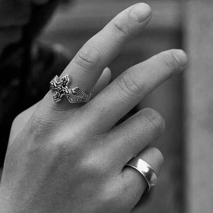 Christian Cross 925 Sterling Silver Ring