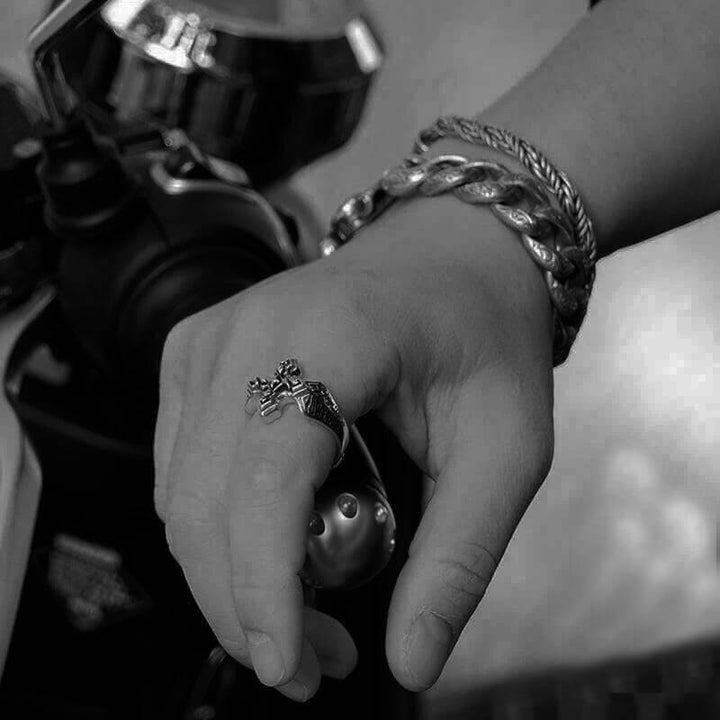 Christian Cross 925 Sterling Silver Ring