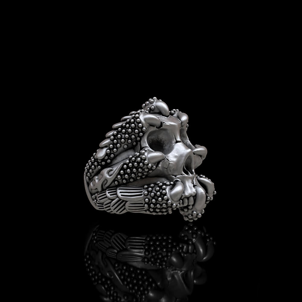 Claw Skull 925 Sterling Silver Ring