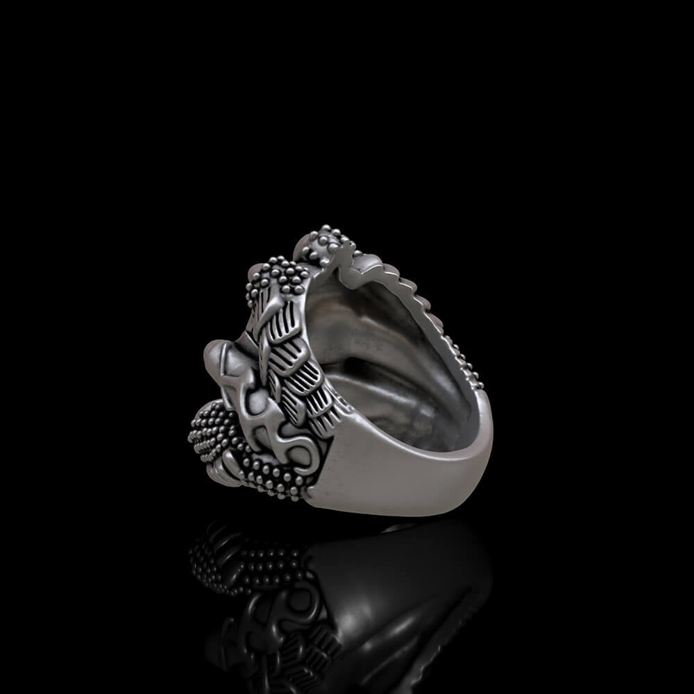 Claw Skull 925 Sterling Silver Ring