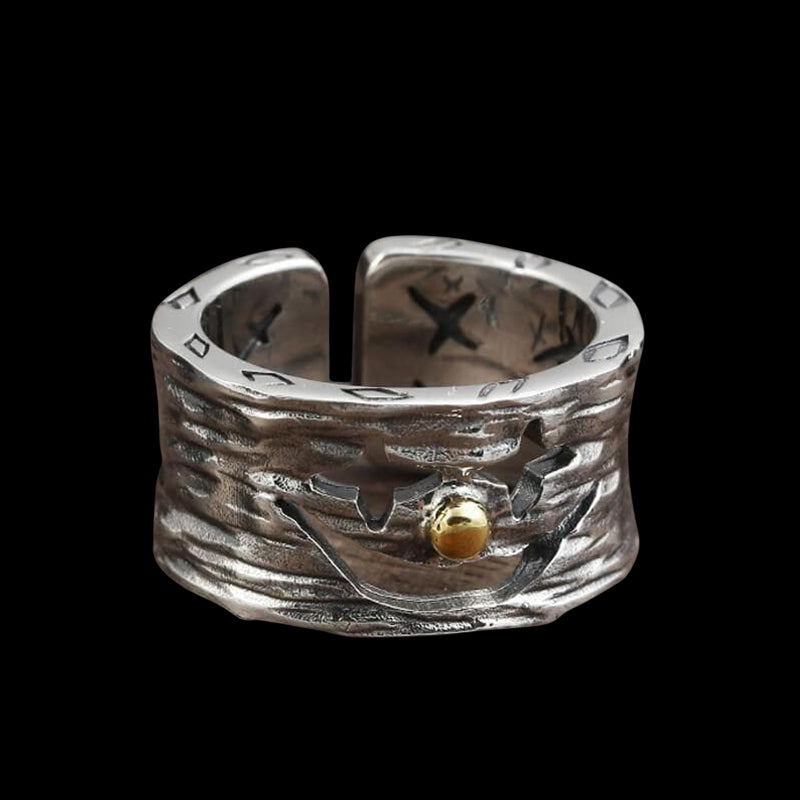 Clown 925 Sterling Silver Open Ring