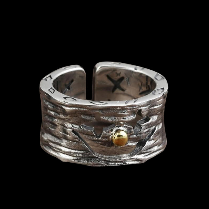 Clown 925 Sterling Silver Open Ring
