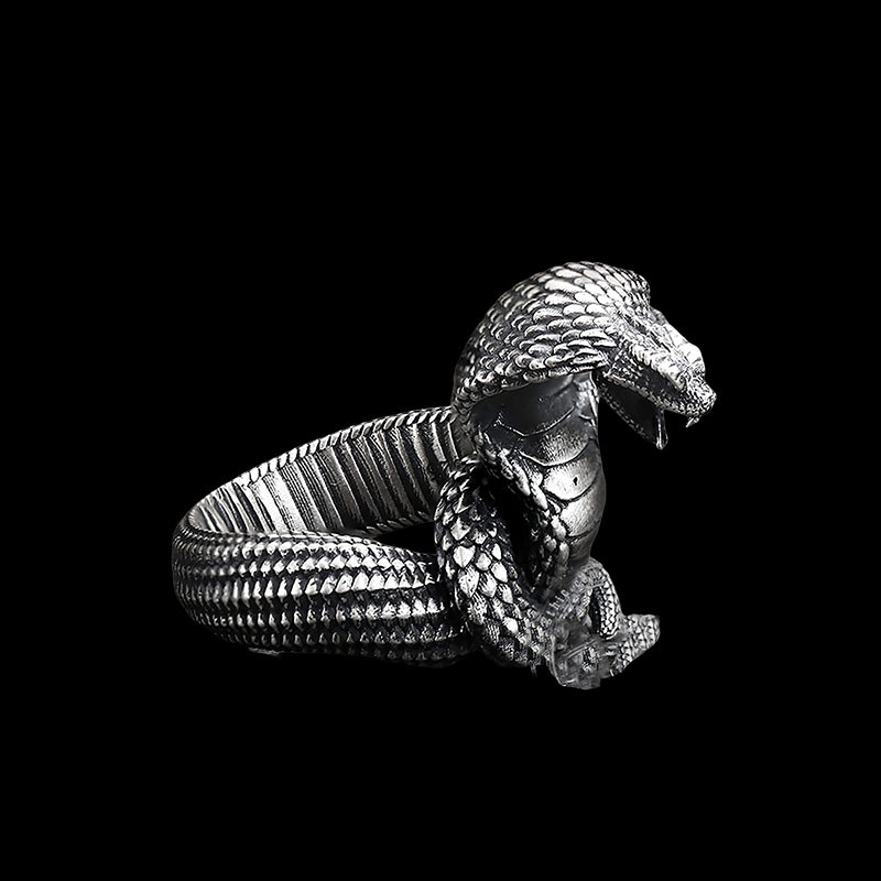 Cobra 925 Sterling Silver Snake Ring
