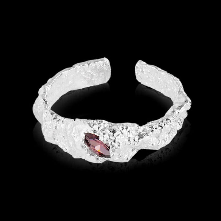 Crack Eye 925 Sterling Silver Ring 01 | RoyalLuster.com