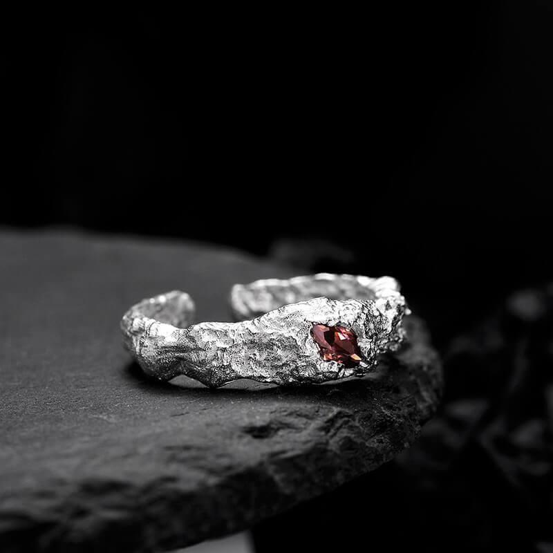 Crack Eye 925 Sterling Silver Ring 03 | RoyalLuster.com