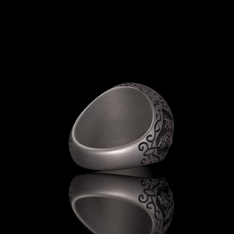 Cross Archangel Guardian Sterling Silver Ring