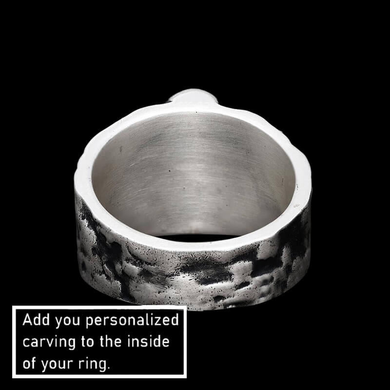 Crossbones Pirate 999 Sterling Silver Skull Ring