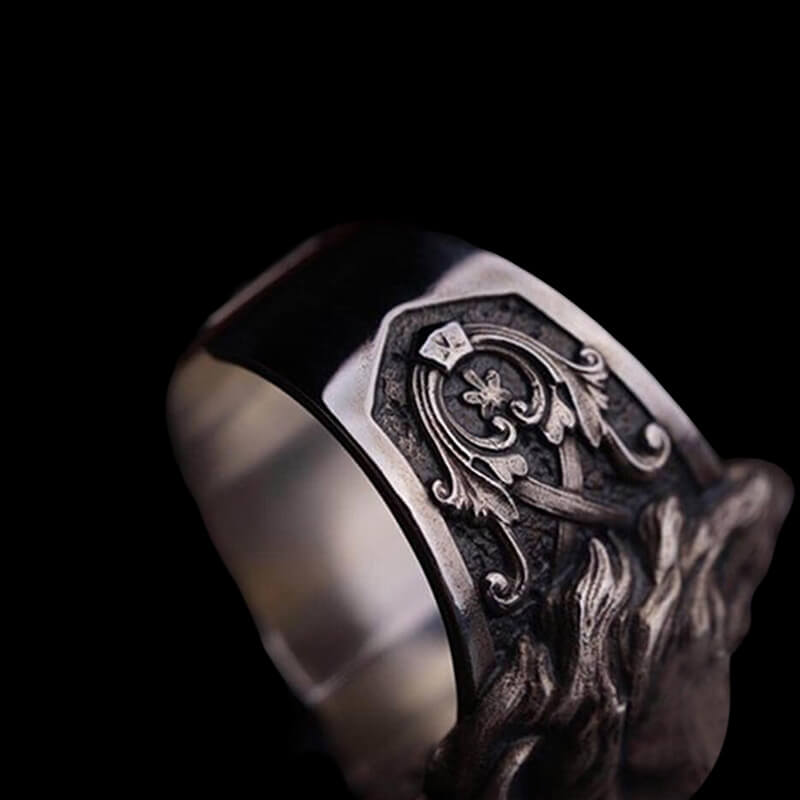 Crown Lion King 925 Sterling Silver Ring