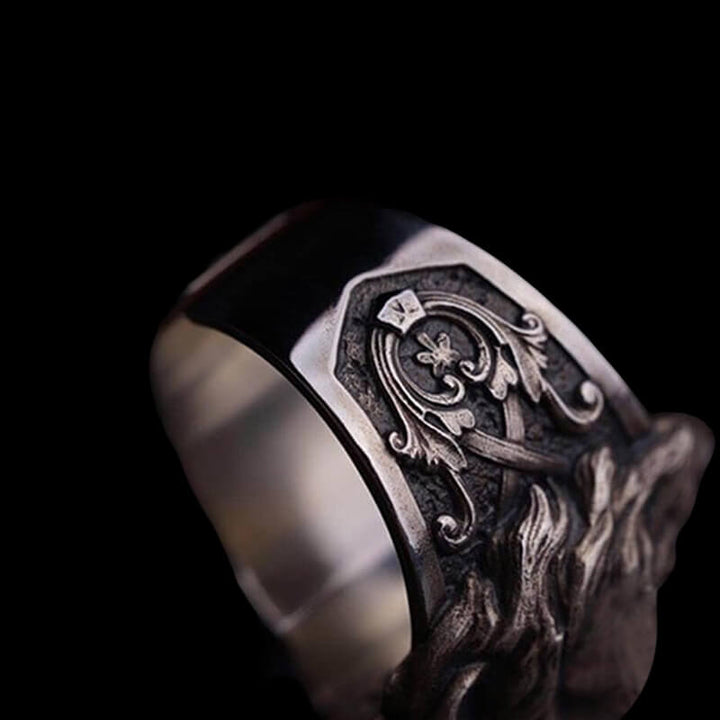 Crown Lion King 925 Sterling Silver Ring