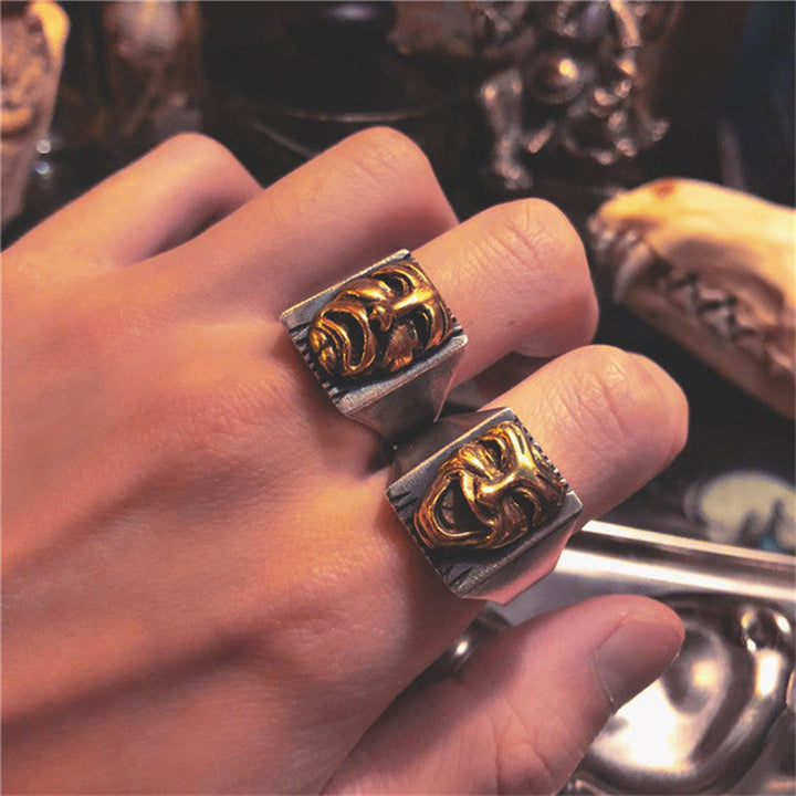 Cry Laugh 925 Sterling Silver Clown Ring 05 | RoyalLuster.com