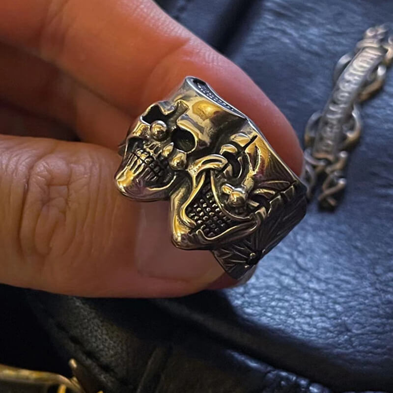 Crying And Smiling Clown 925 Sterling Silver Ring