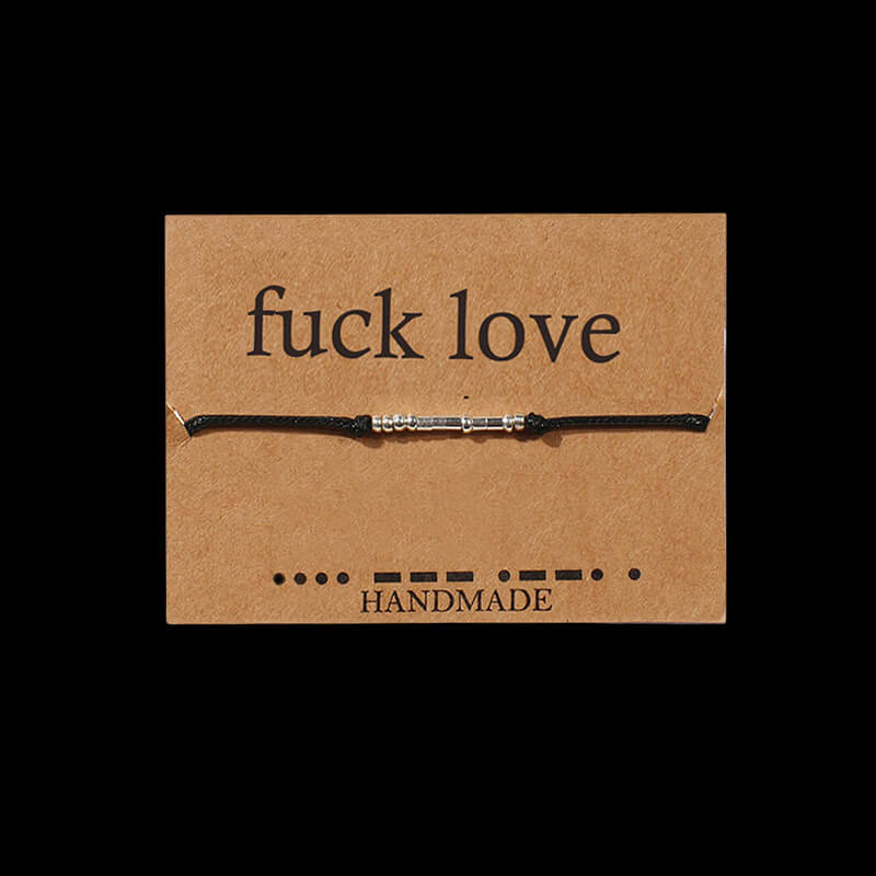 Custom Morse Code 925 Sterling Silver Bracelet
