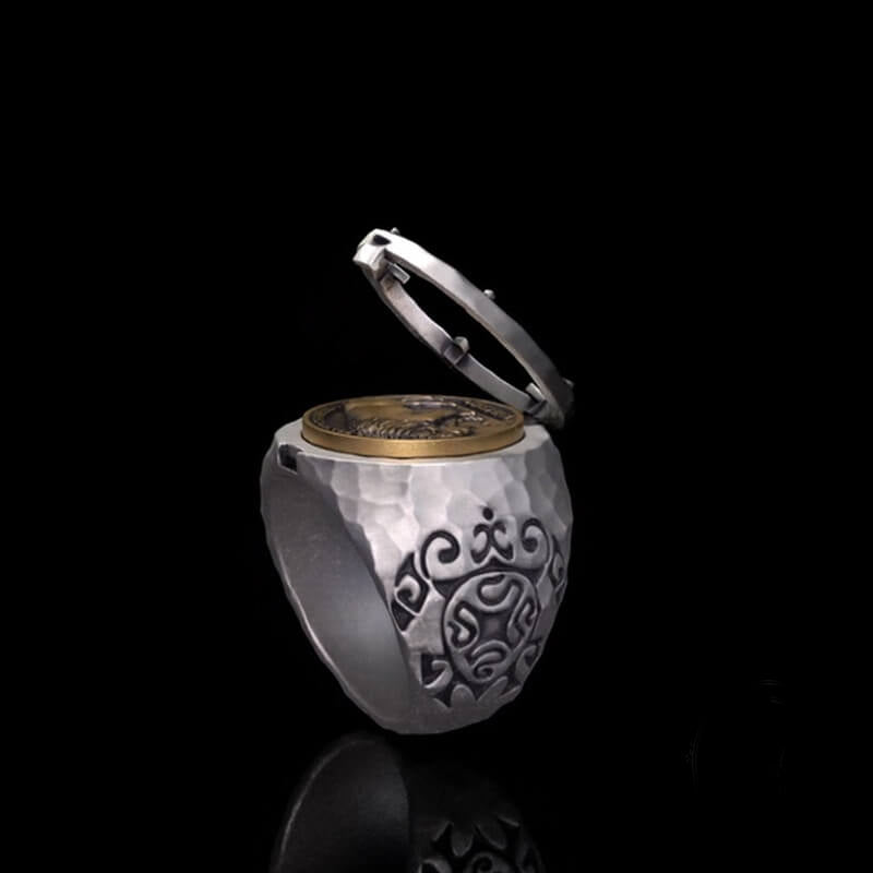 Customizable Buffalo Nickel Coin Sterling Silver Ring