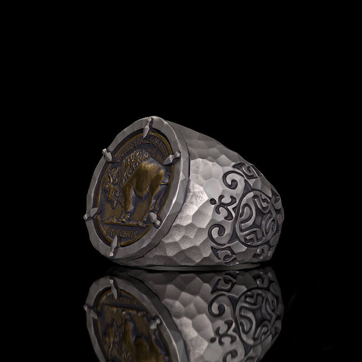 Customizable Buffalo Nickel Coin Sterling Silver Ring