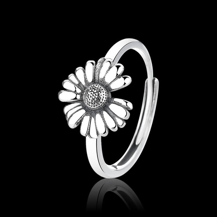 Daisy 925 Sterling Silver Open Ring 03 | RoyalLuster.com