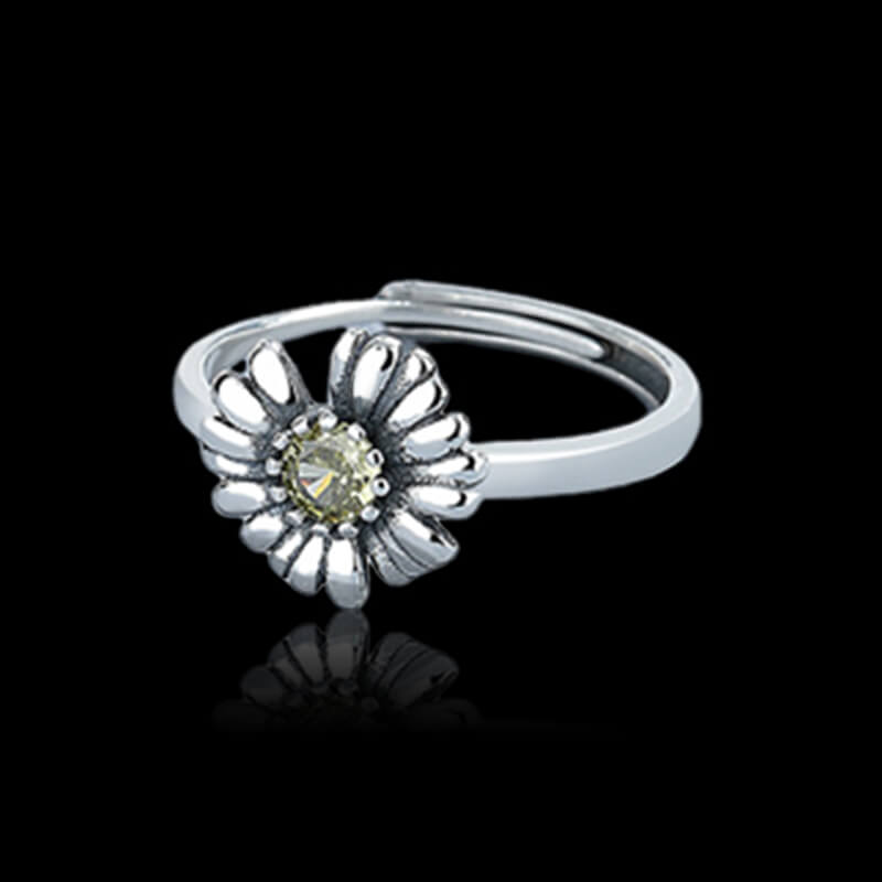 Daisy 925 Sterling Silver Open Ring