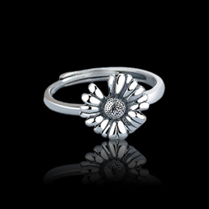 Daisy 925 Sterling Silver Open Ring