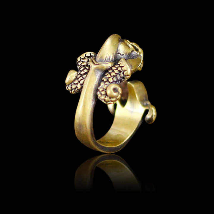 Dark Gothic Paw Brass 925 Sterling Silver Skull Ring