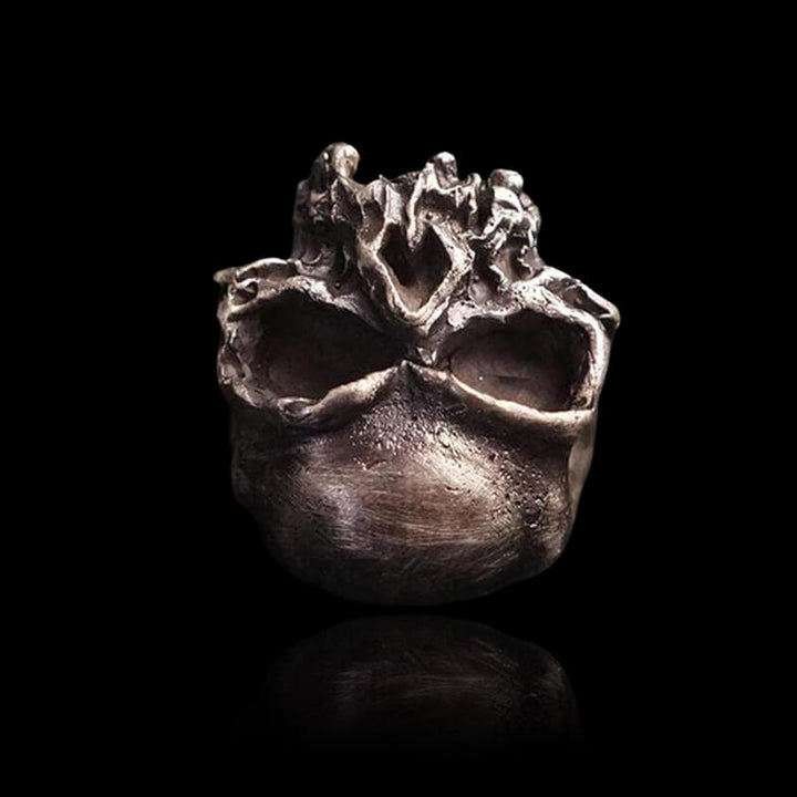 Dark Retro 925 Sterling Silver Skull Ring