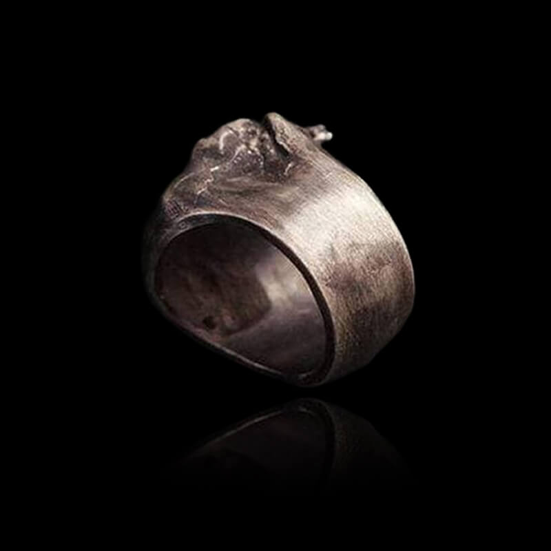 Dark Retro 925 Sterling Silver Skull Ring