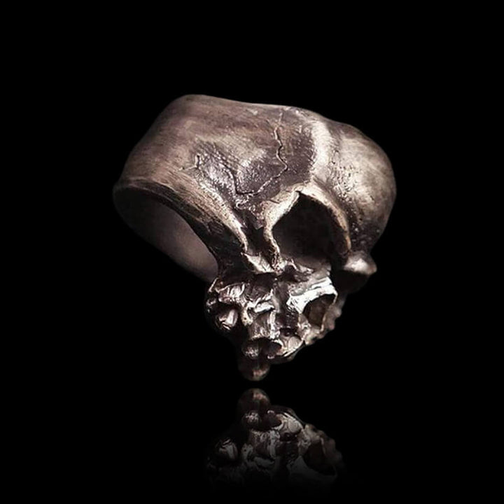 Dark Retro 925 Sterling Silver Skull Ring