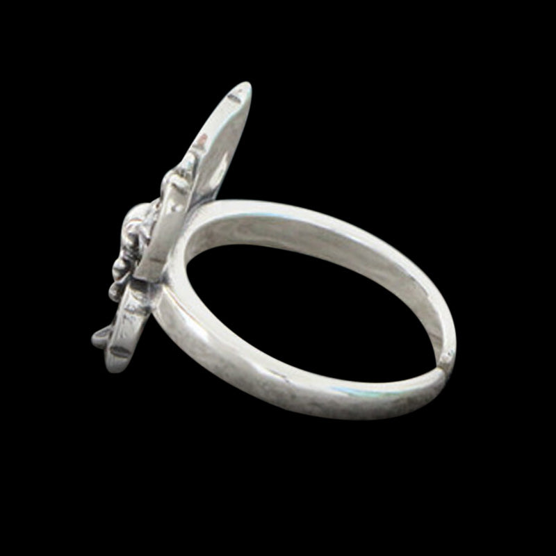 Death Head Moth 925 Sterling Silver Ring