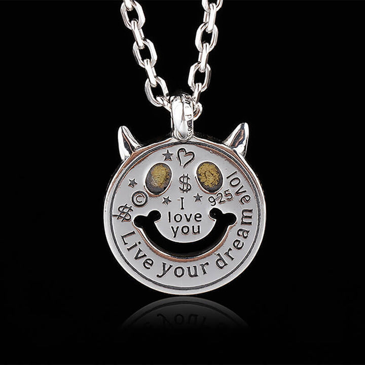 Demon Dollar Sign 925 Sterling Silver Pendant 03 | RoyalLuster.com